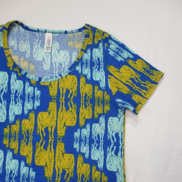LULAROE  Horse Print Top Size XS - Picture 8 of 8